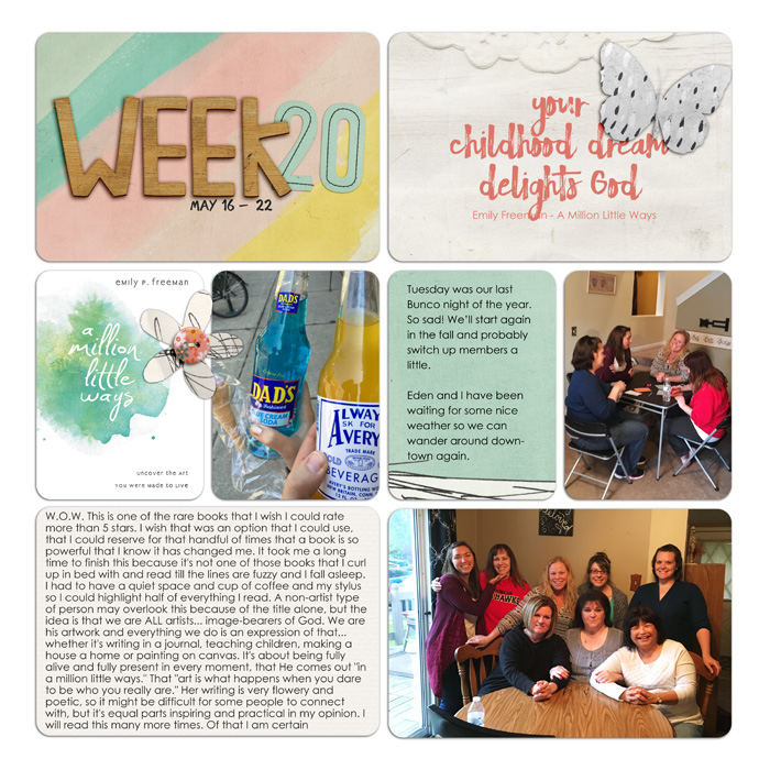Project Life Week 20