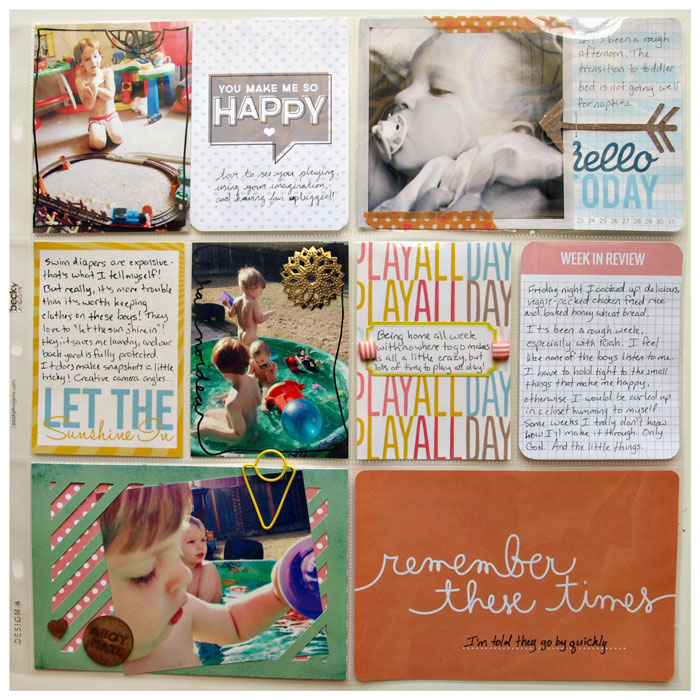 Project Life Week 25 right side