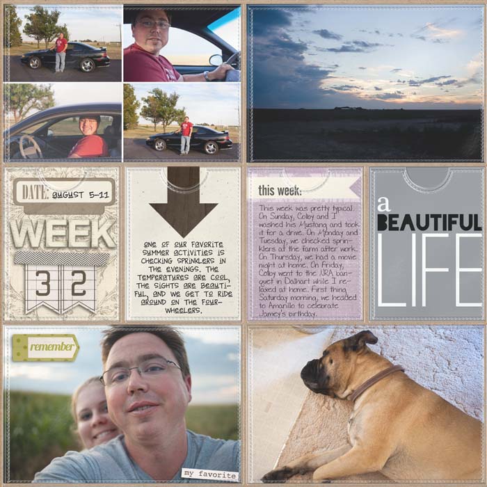 Project Life- Week 32 (left)
