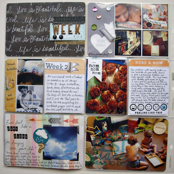 Project Life Week 36 left side