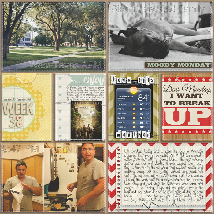 Project Life Week 38 (left)