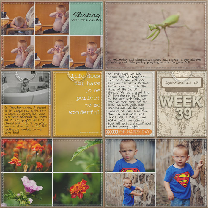 Project Life- Week 39 (right)