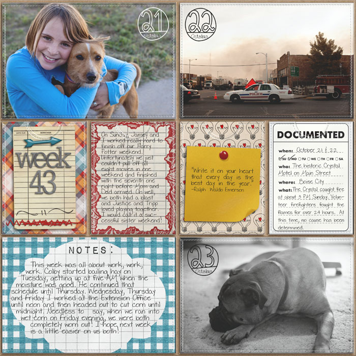 Project Life- Week 43 (left)