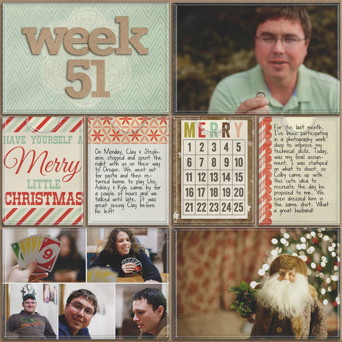 Project Life- Week 51 (left)