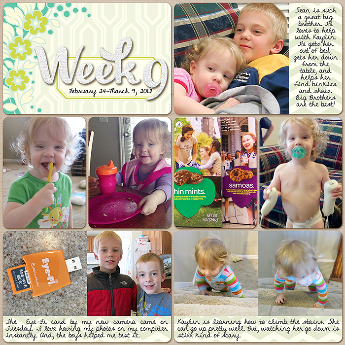 Project Life Week 9-Page 1