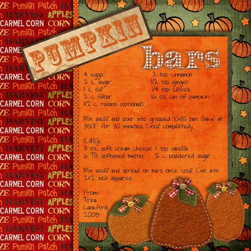Pumpkin Bars
