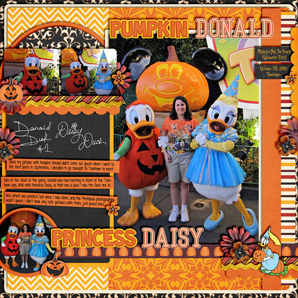 Pumpkin Donald and Princess Daisy