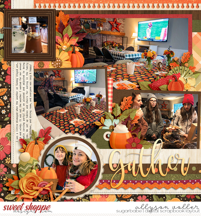 Pumpkin party indoors left