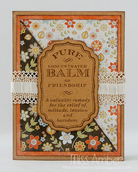 Pure Friendship Balm Card