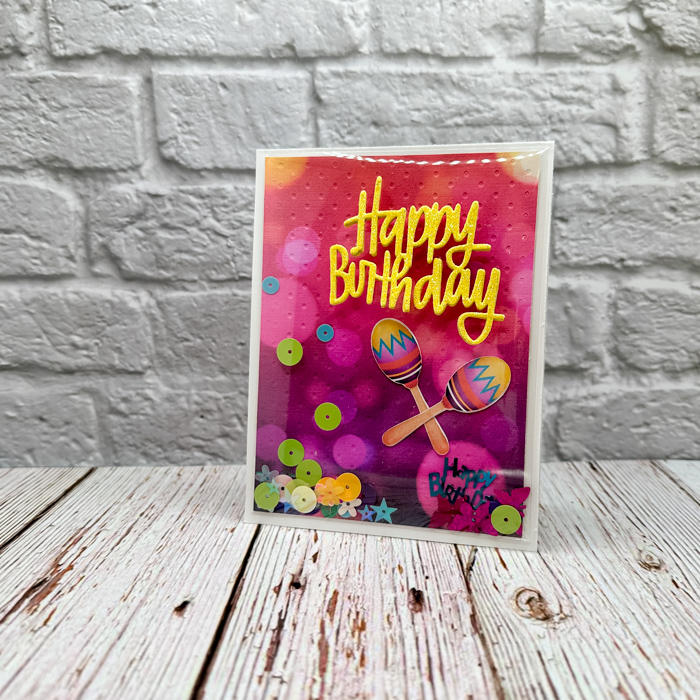 Purple Shaker Card