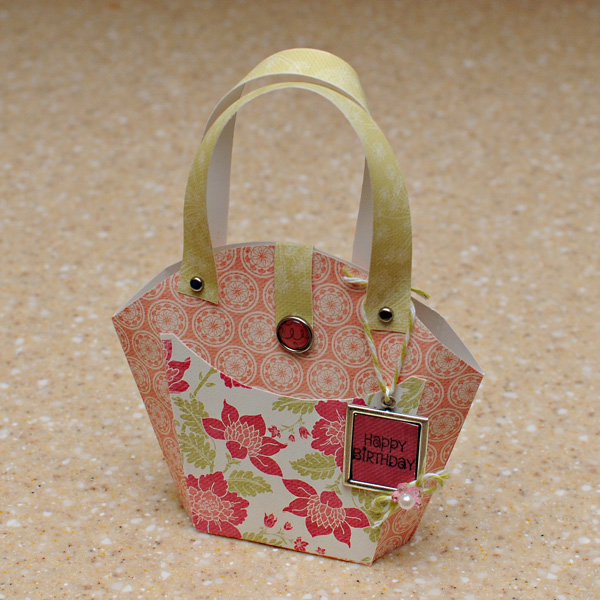Purse from a fry box template
