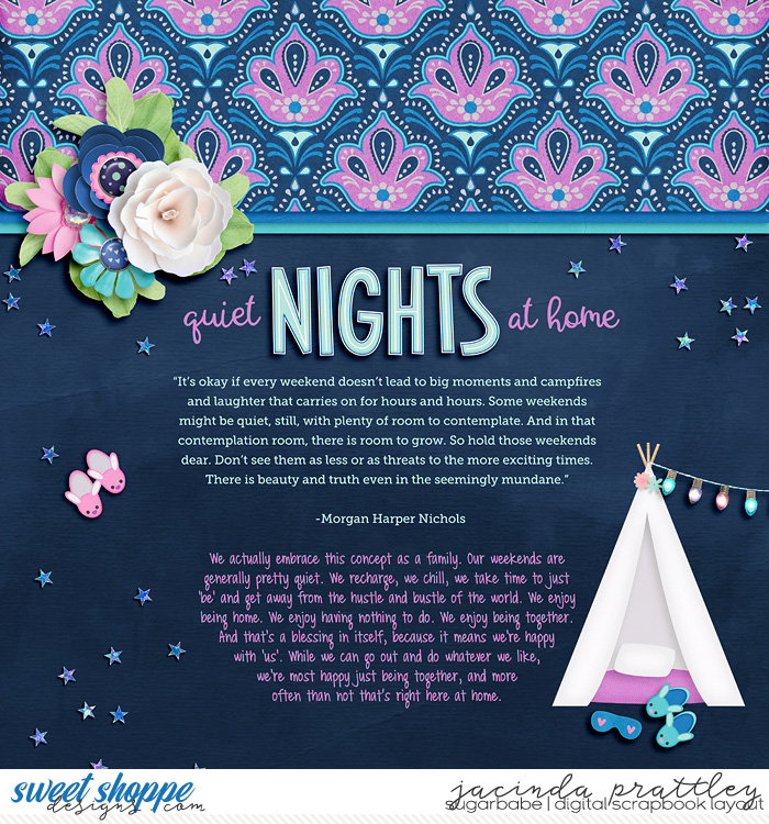 Quiet nights at home