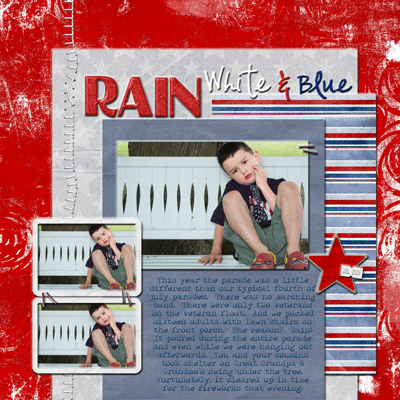 Rain, White & Blue