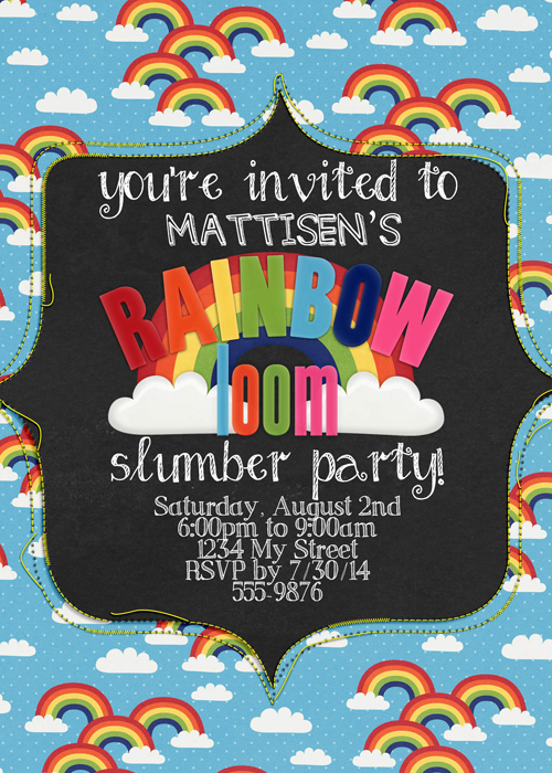 Rainbow Loom Invite