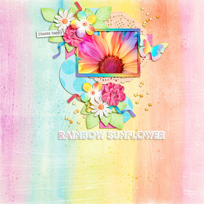 Rainbow Sunflower
