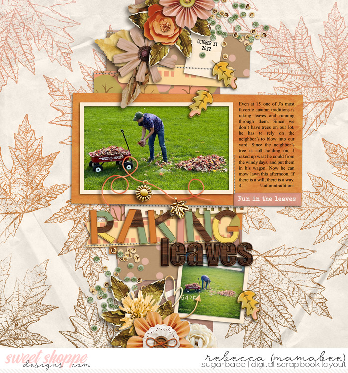 raking leaves
