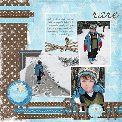 Rare snow