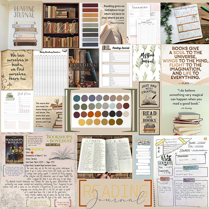 Reading Journal Mood Board