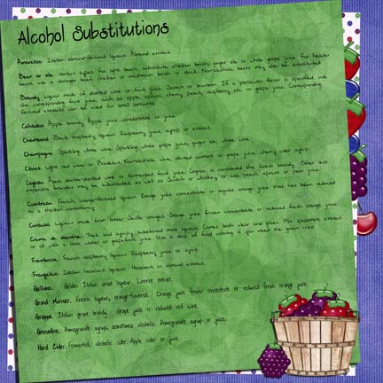 Recipe: alcohol substitutions
