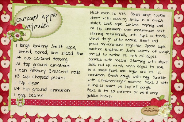 recipe- Caramel Apple Strudel