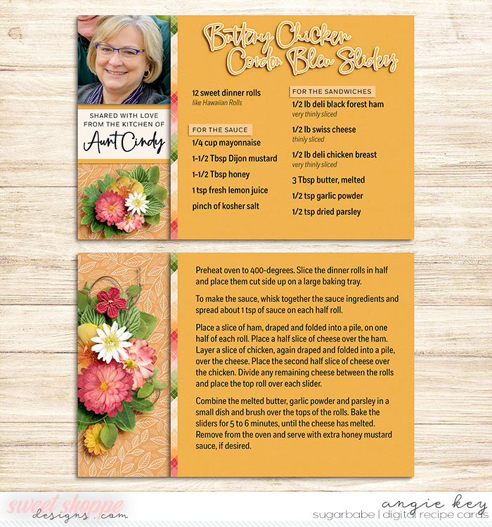 Recipe Cards: Chicken Cordon Bleu Sliders