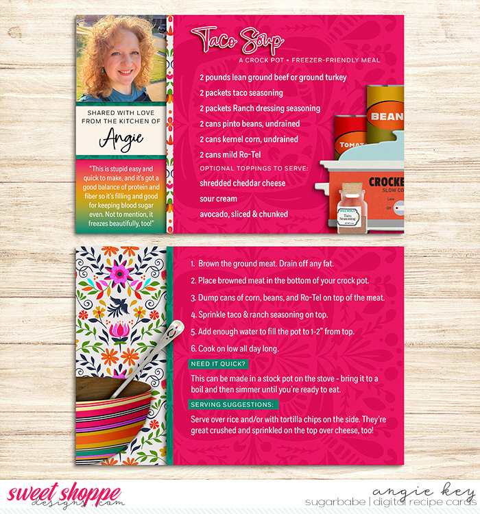 Recipe Cards: Taco Soup