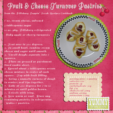 Recipe:  Cherry Cream Cheese Turnovers