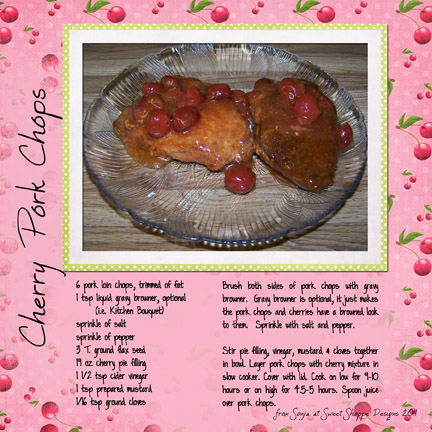 Recipe:  Cherry Pork Chops