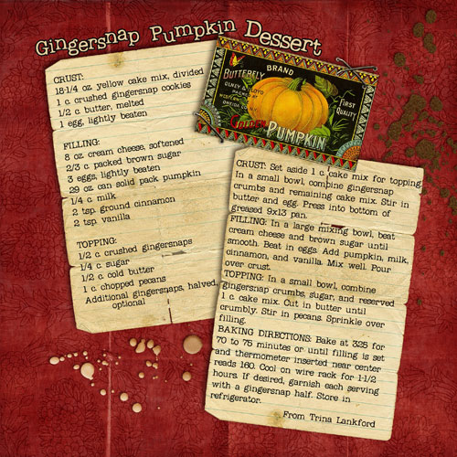 Recipe: Gingersnap Pumpkin Dessert