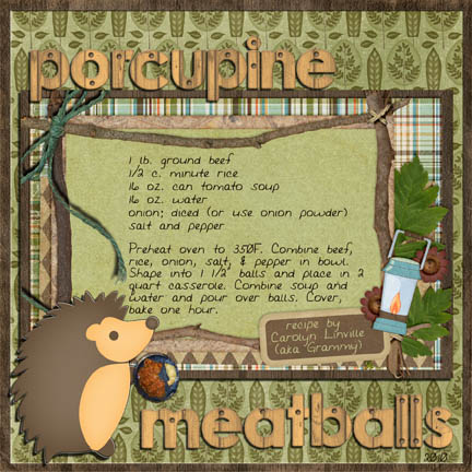 Recipe:  Porcupine Meatballs