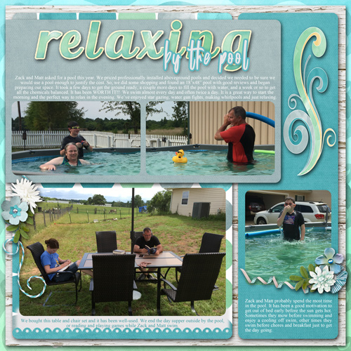 Relaxing by the Pool August 2018 Bingo #1