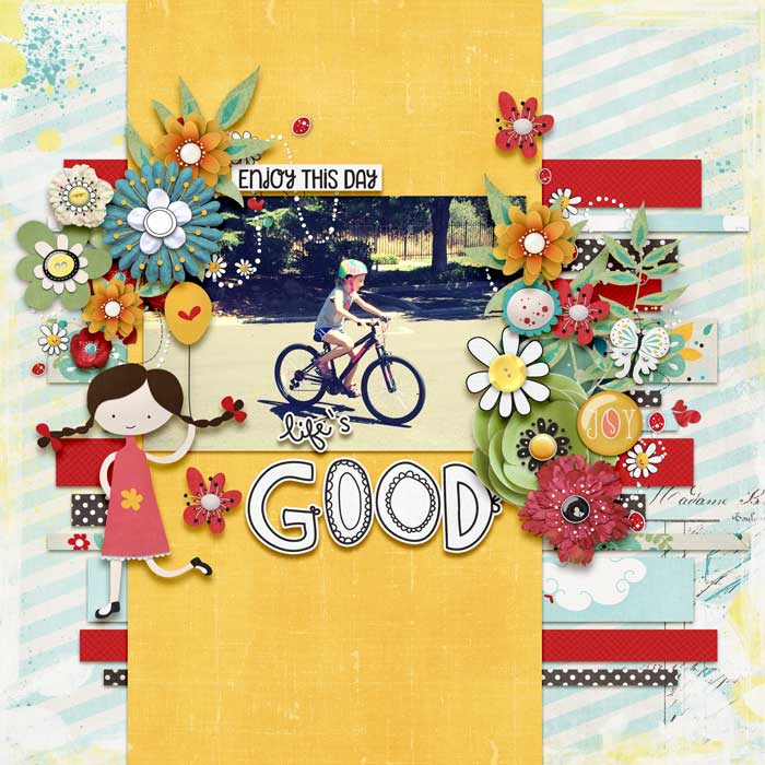 riding a bike