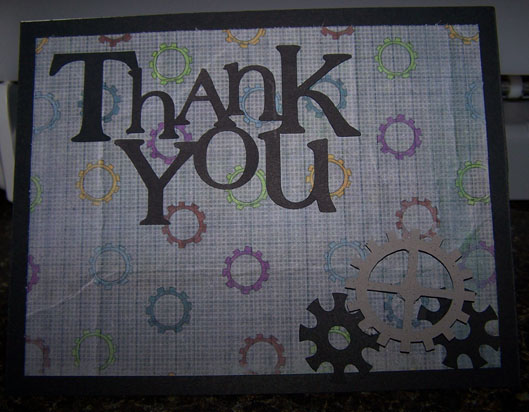 Robotics:  Thank you card
