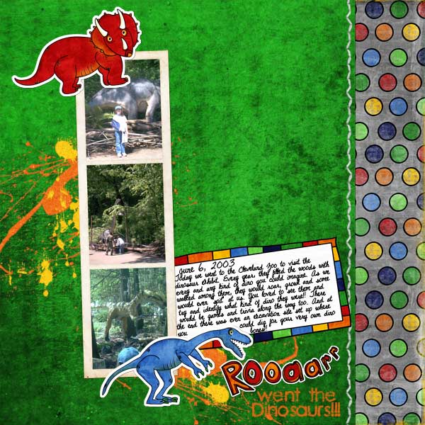 Rooaarr went the Dinosaur!