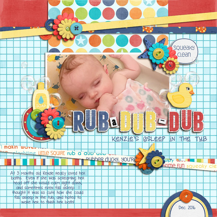 Rub a Dub Dub - Asleep in the Tub