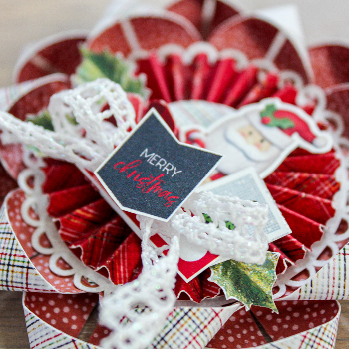 Santa Gift Bow Close Up