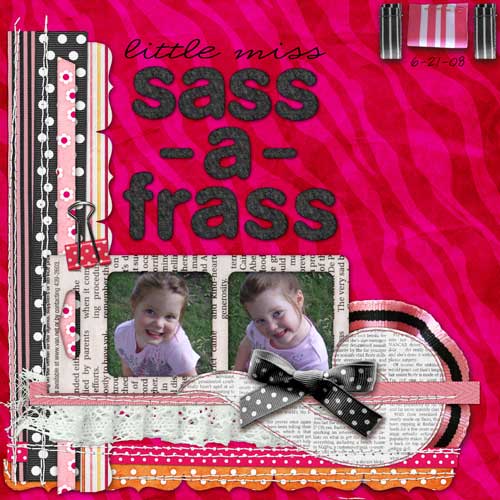 Sass-a-Frass (March 8 - SAL)