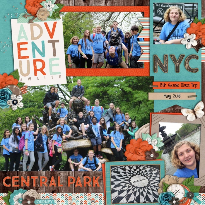 School - Eighth Grade Class Trip - NYC - Central Park