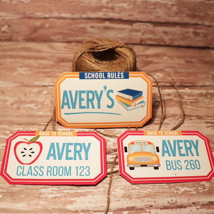School Rules Labels for teachers and students