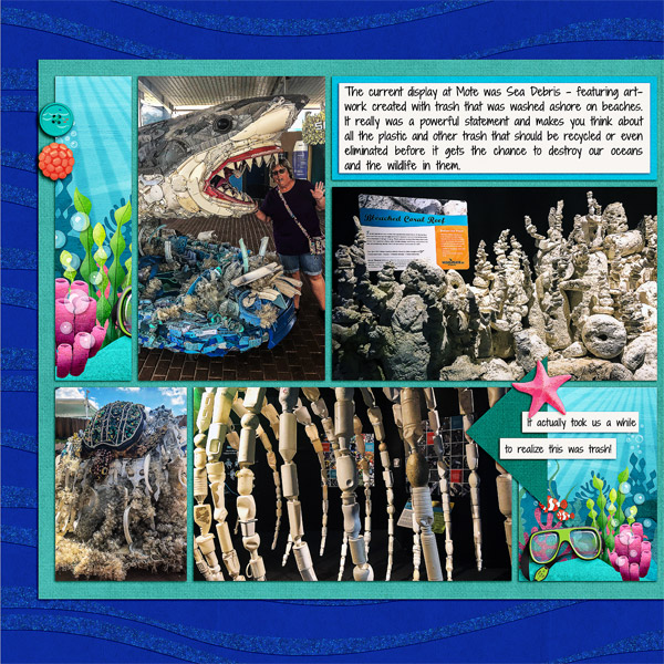 Sea Debris at Mote Marine Aquarium, left