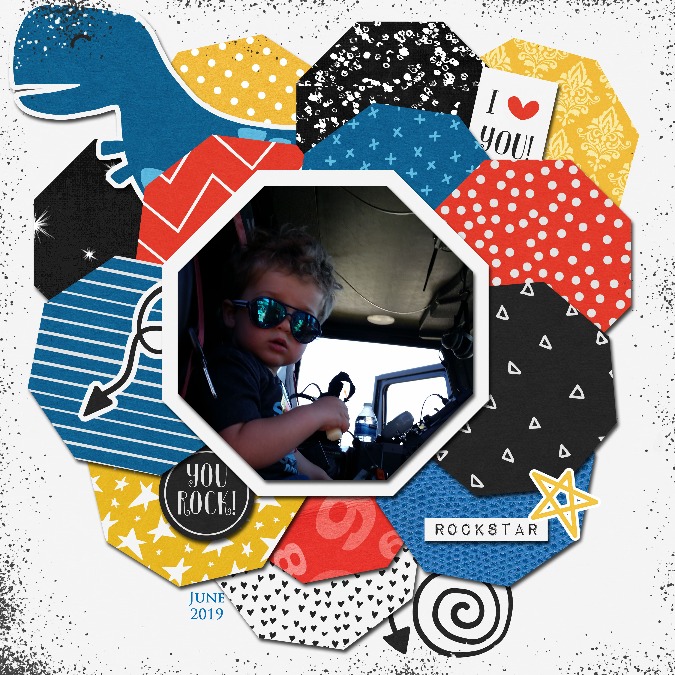 Sept Passport #17 Scrap Stash Primary Colors