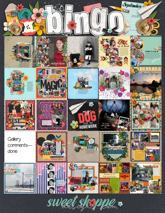 September 2018 Bingo