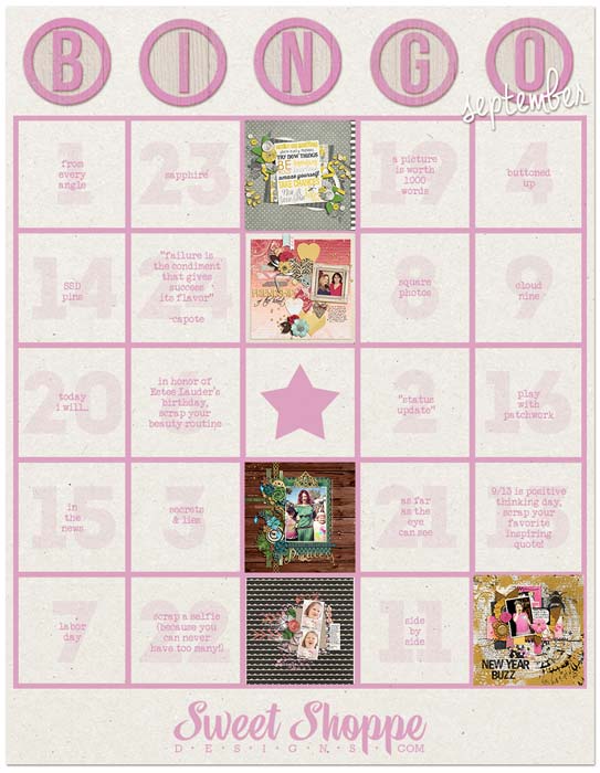 September Bingo Card