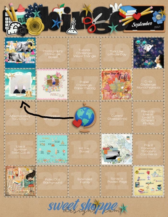 September Bingo Card