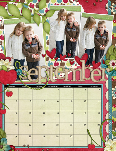 September Calendar Page