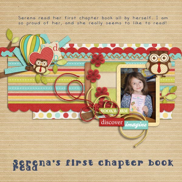 Serena's first chapter book read