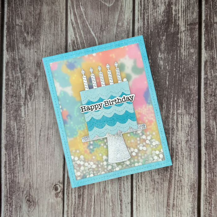 Shaker Birthday Card 1