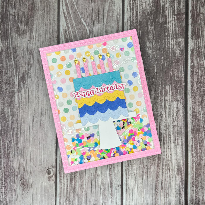 Shaker Birthday Card 3