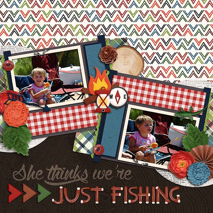 She thinks we're just fishing...