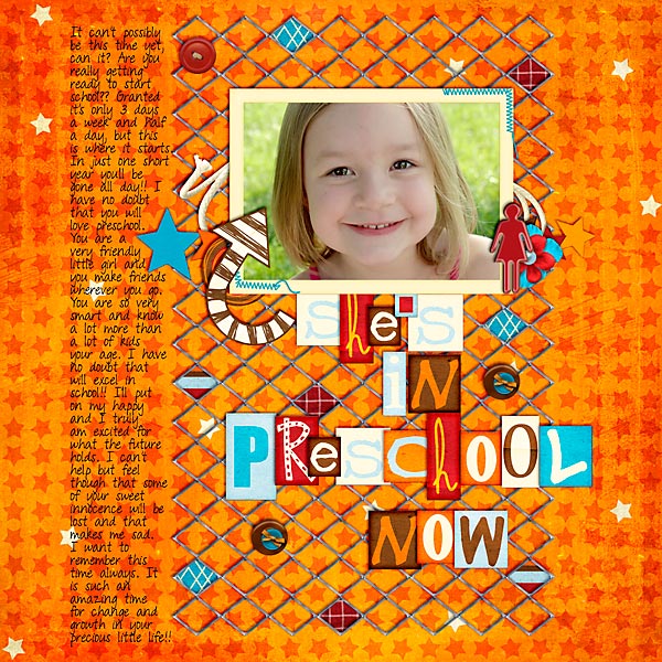 She's In Preschool Now